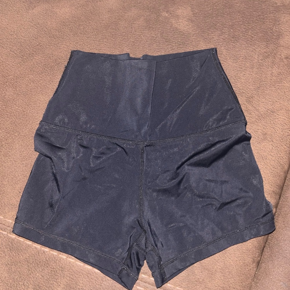Weissman High-Waisted Black Shorts